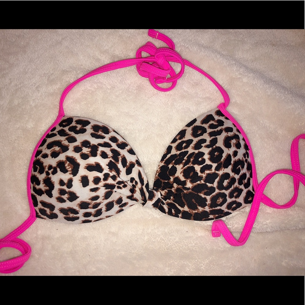 CHEETAH PUSH UP BATHING SUIT TOP